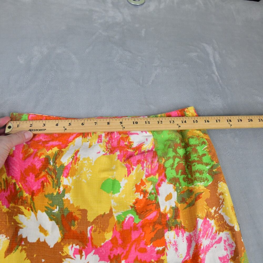 Talbots Skirt Women's‎ 6 Floral Lined Back Zip A-Line - Picture 6 of 7
